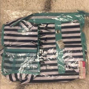 Thirty-One Zip Top Organizing Utility Tote